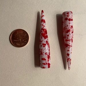00g Blood Splatter Pattern Tapers (pair)